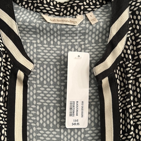 Soft Surroundings cropped rayon jacket/cardigan - Picture 2 of 4